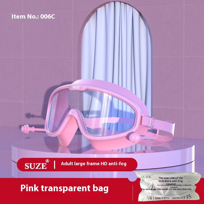 Anti-fog Waterproof Glasses Electroplating Swimming Goggles