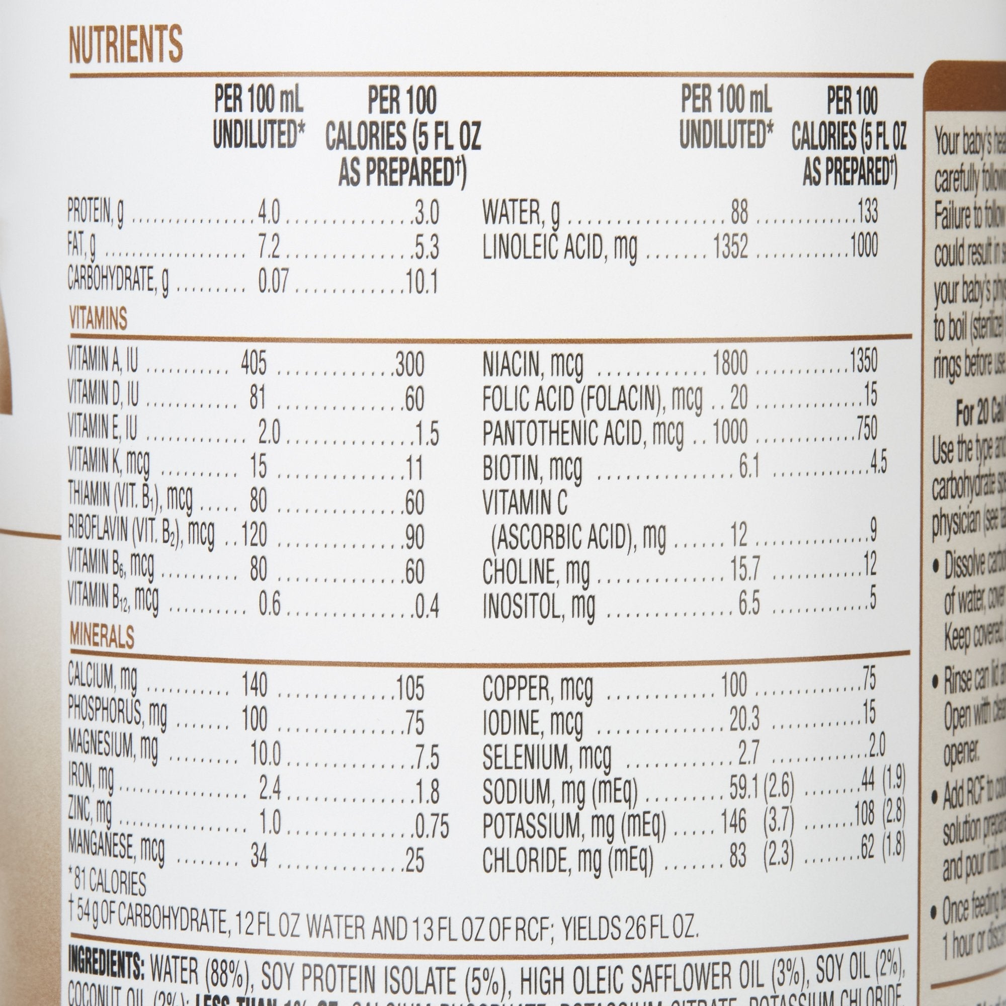 RCF® Soy with Iron Ready to Use Infant Formula, 13-ounce can 00108