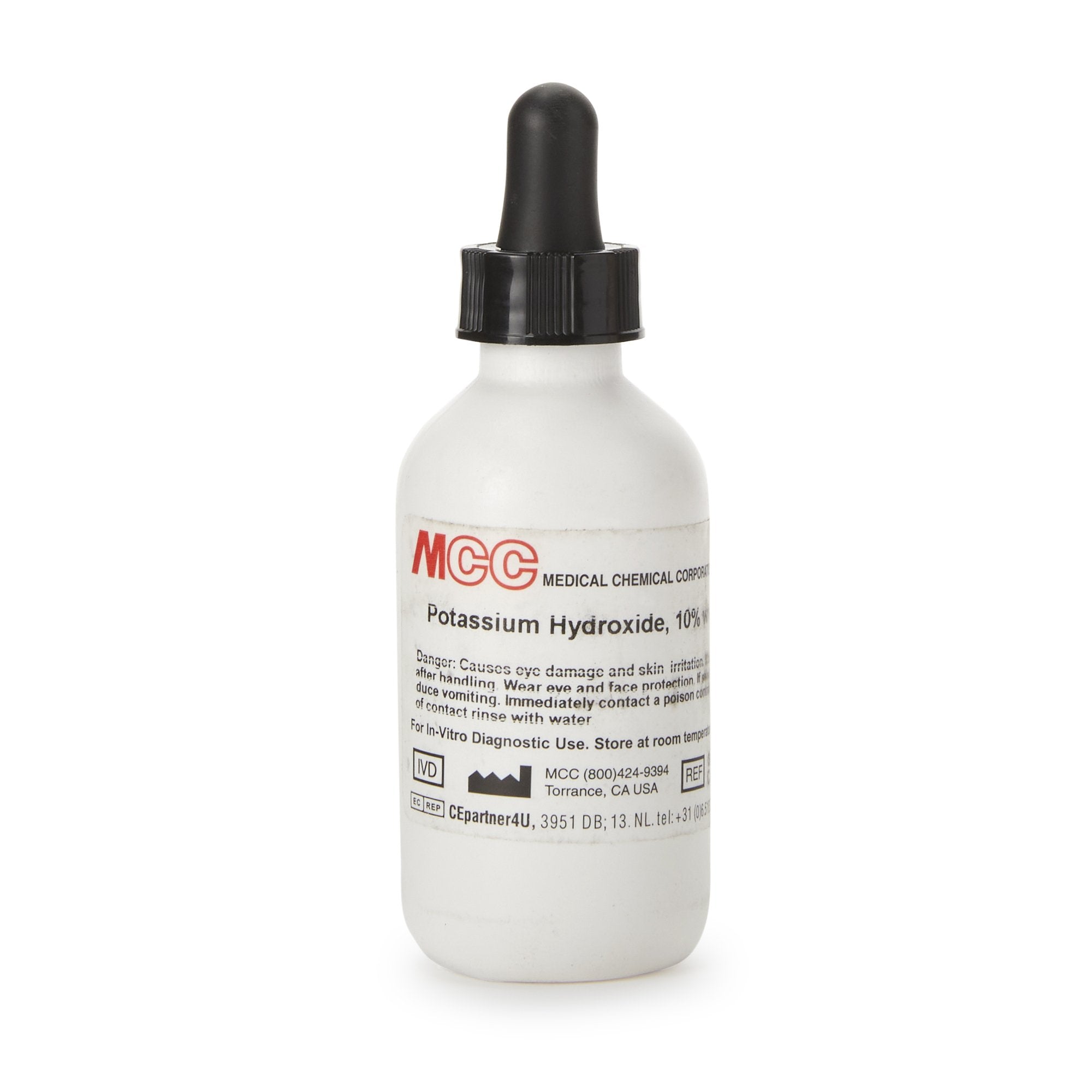Microbiology Reagent Potassium Hydroxide Inorganic Compound 10% 2 oz. 783A-2OZ