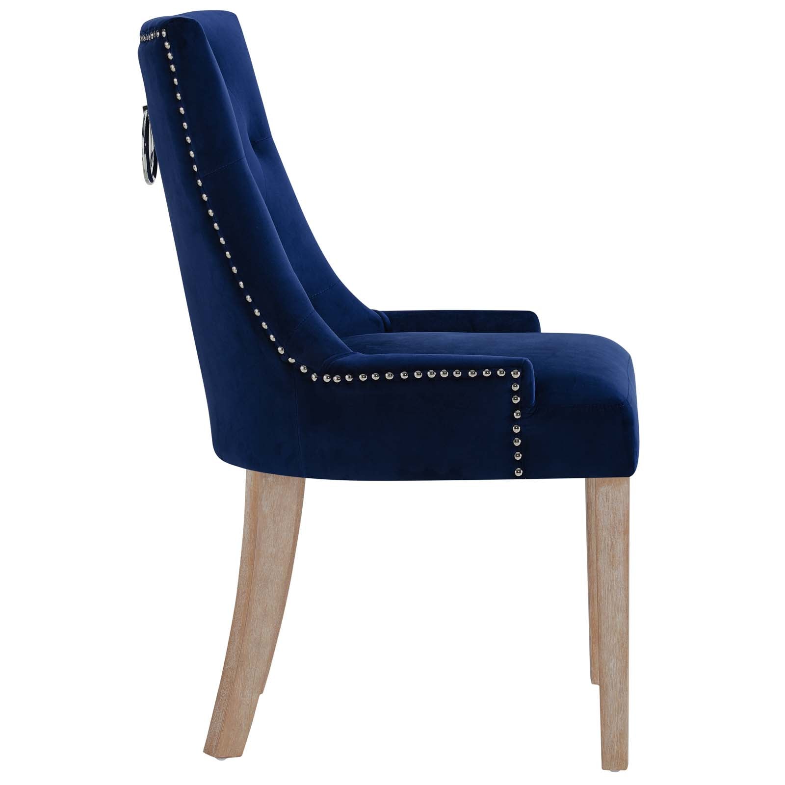 Pose Performance Velvet Dining Chair Set of 2 by Modway