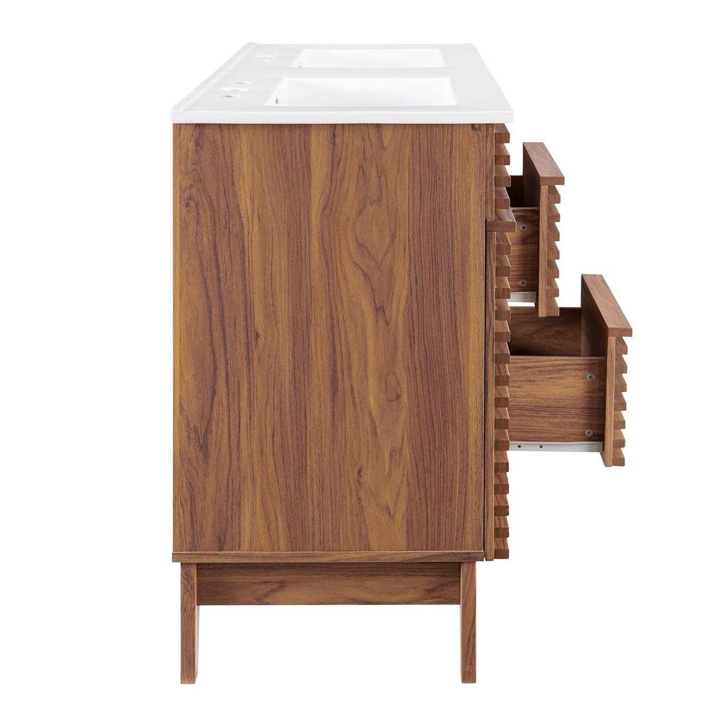 Render 48" Double Sink Bathroom Vanity by Modway