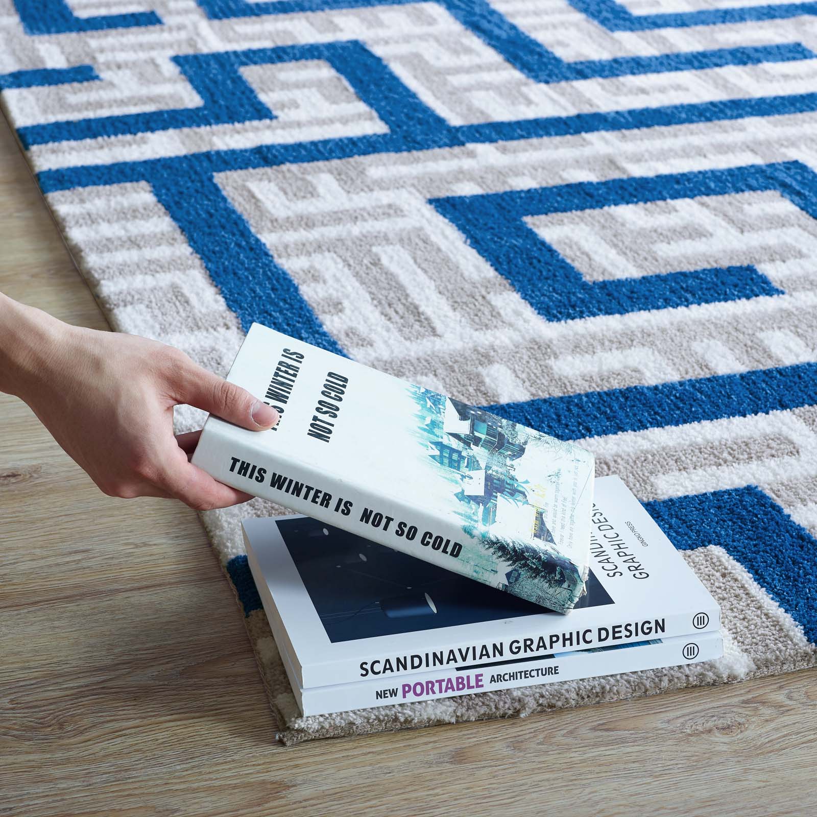Nahia Geometric Maze 8x10 Area Rug by Modway