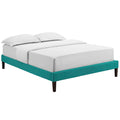 Tessie Fabric King Bed Frame with Squared Tapered Legs by Modway