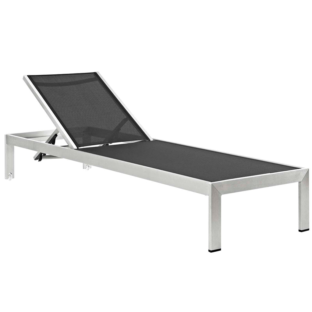 Shore 3 Piece Outdoor Patio Aluminum Chaise with Cushions by Modway
