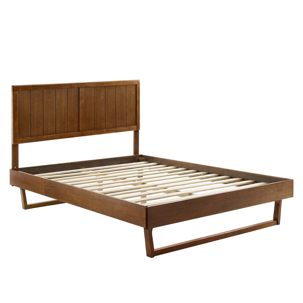 Alana Wood King Platform Bed With Angular Frame by Modway
