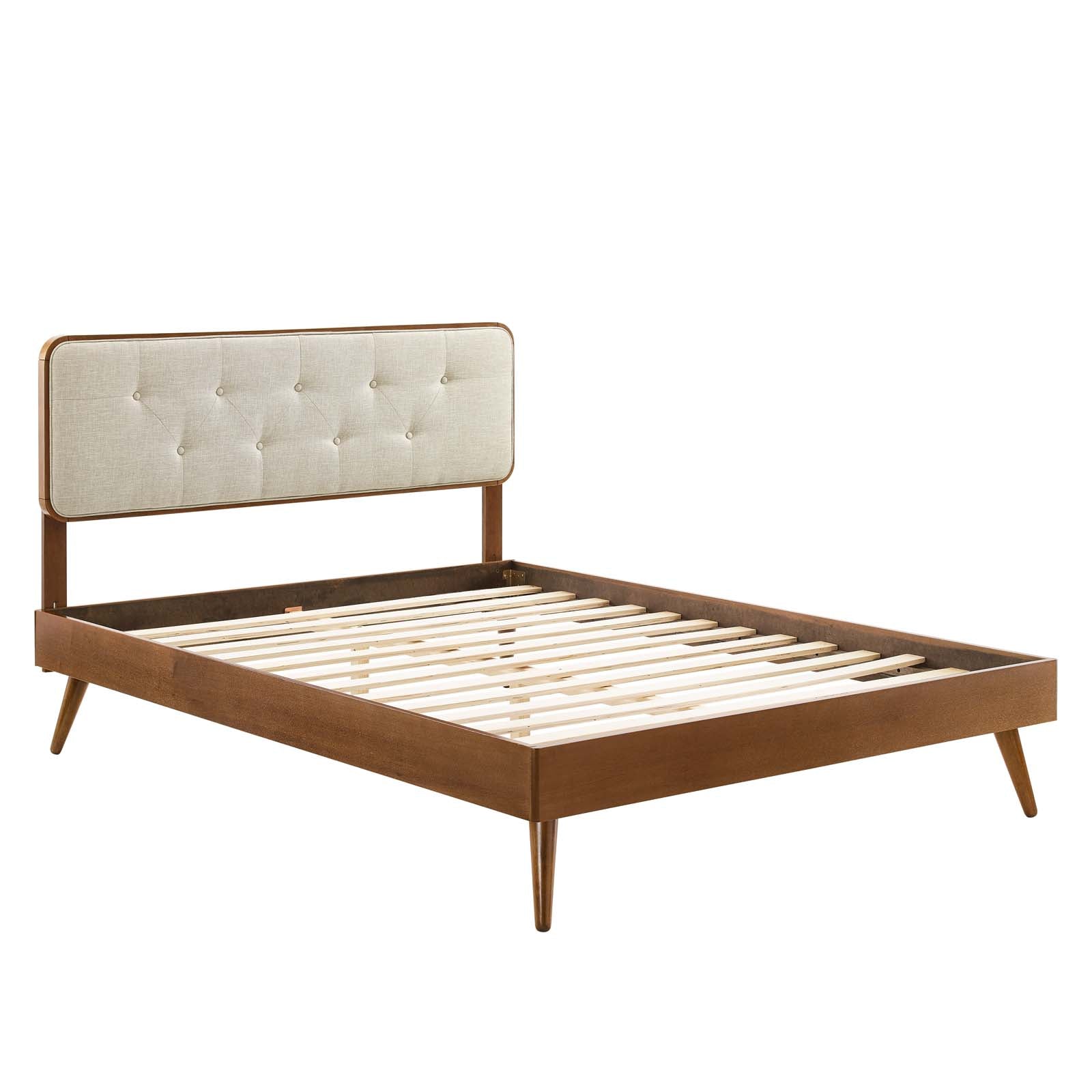 Bridgette Wood Twin Platform Bed With Splayed Legs by Modway