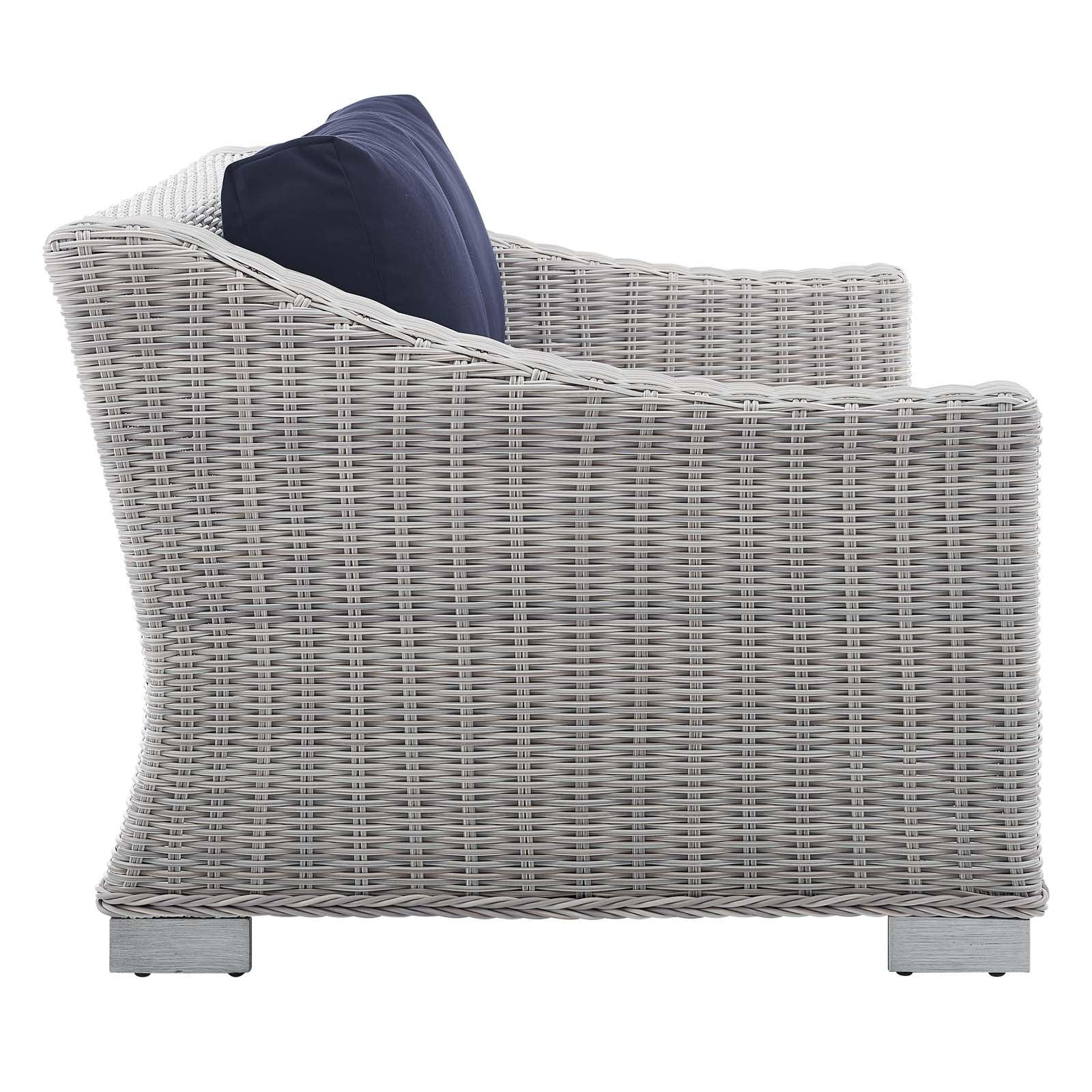 Conway 4-Piece Sunbrella¨ Outdoor Patio Wicker Rattan Furniture Set by Modway