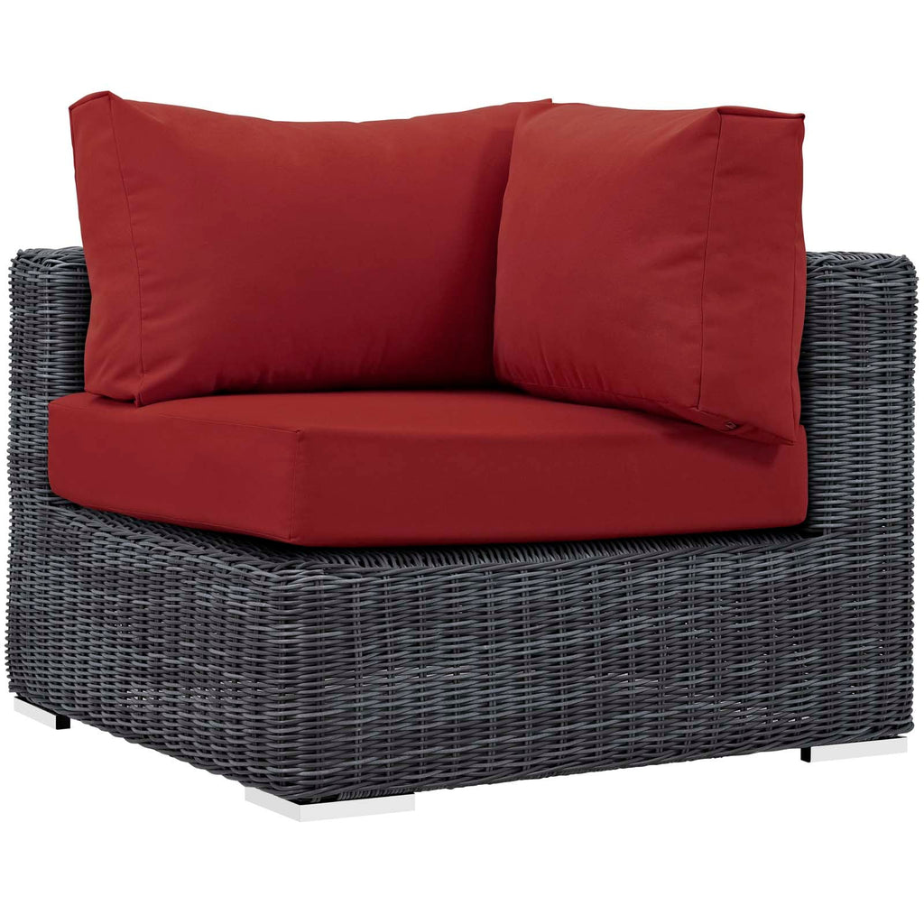 Summon 5 Piece Outdoor Patio Sunbrella¨ Sectional Set by Modway