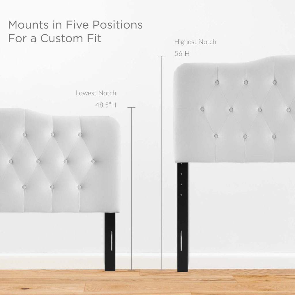 Annabel Diamond Tufted Performance Velvet Queen Headboard by Modway