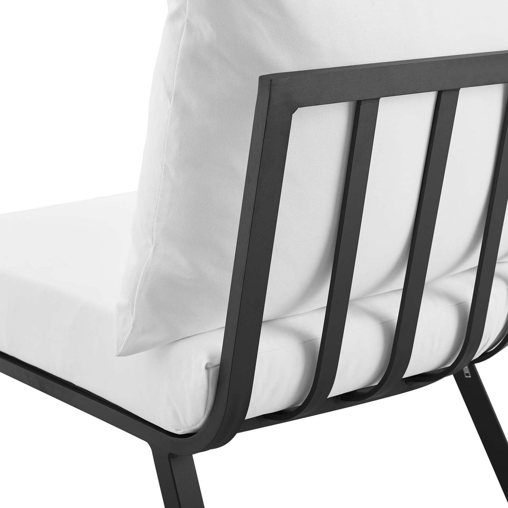 Riverside Outdoor Patio Aluminum Corner Chair by Modway