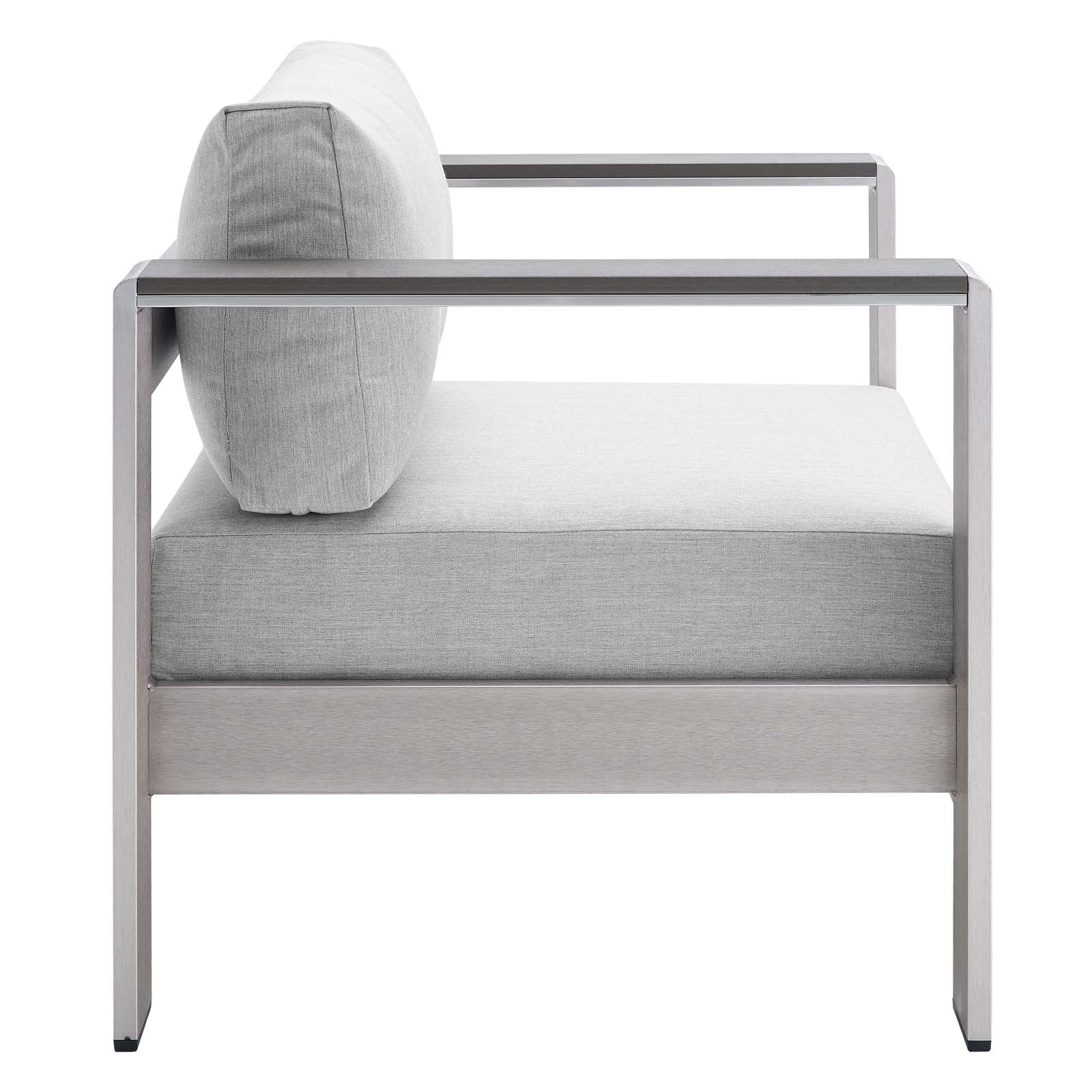 Shore Sunbrella¨ Fabric Aluminum Outdoor Patio Armchair by Modway