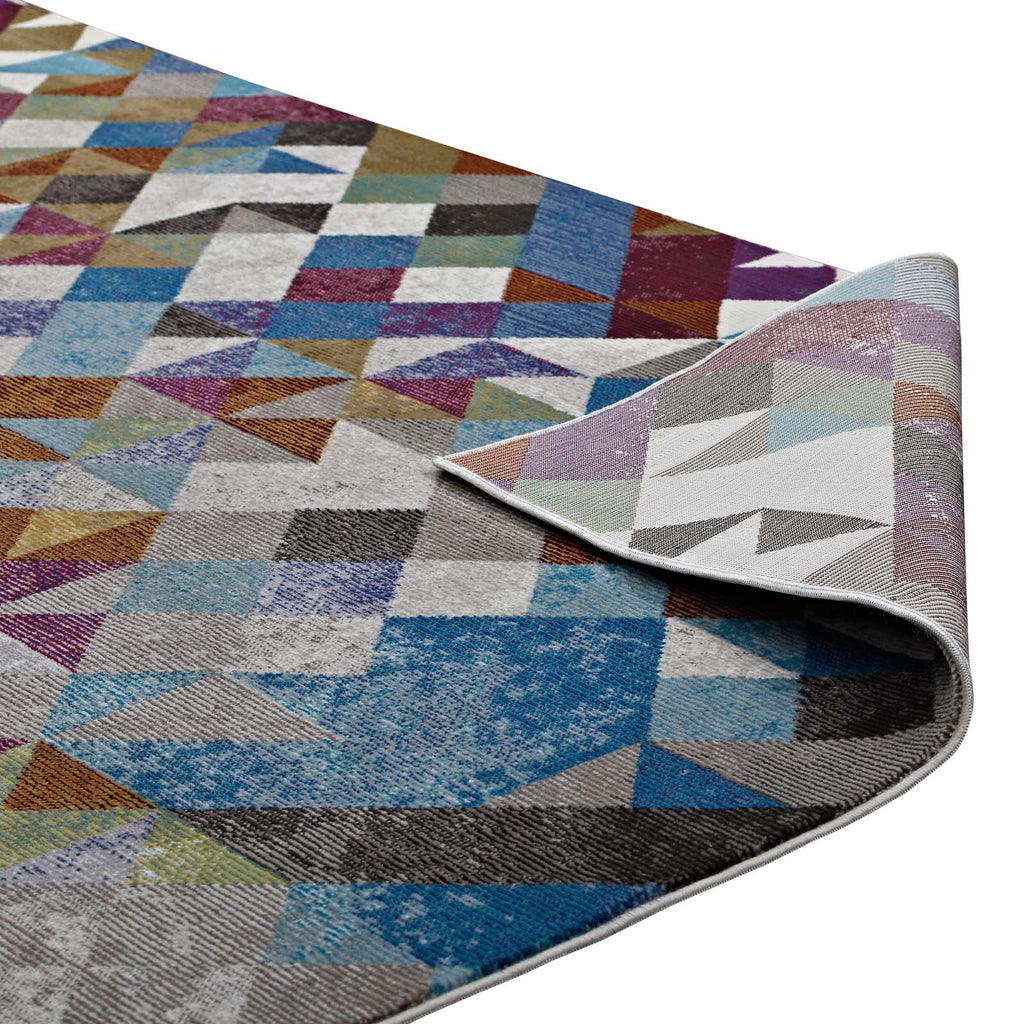 Lavendula Triangle Mosaic 5x8 Area Rug by Modway
