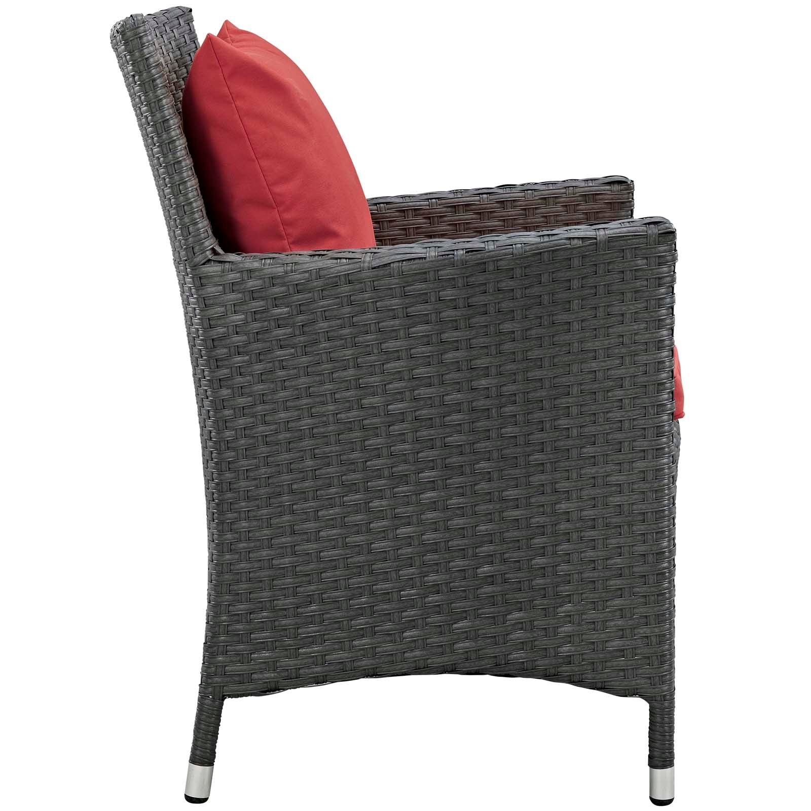 Sojourn 4 Piece Outdoor Patio Sunbrella¨ Dining Set by Modway
