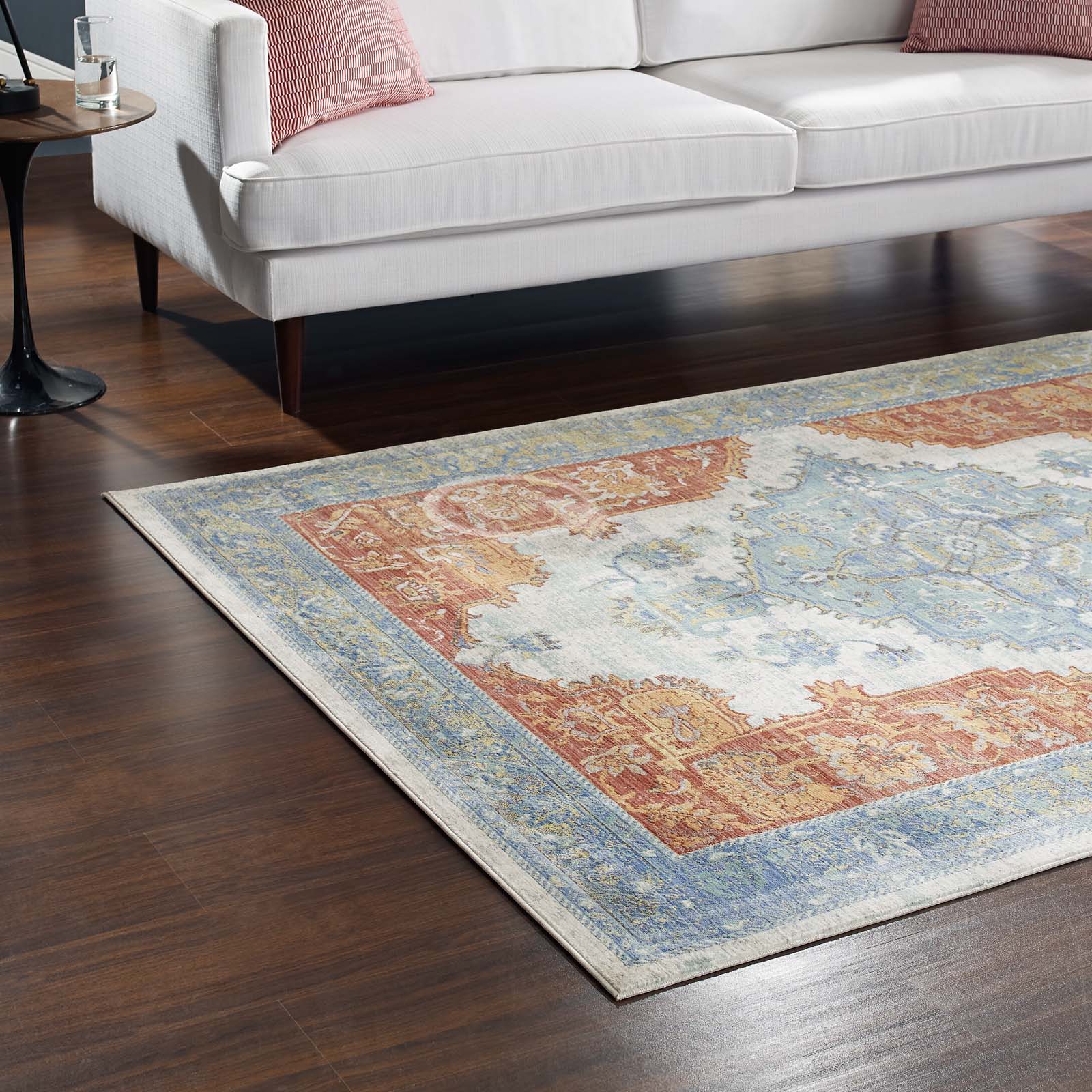 Citlali Distressed Southwestern Aztec 8x10 Area Rug by Modway