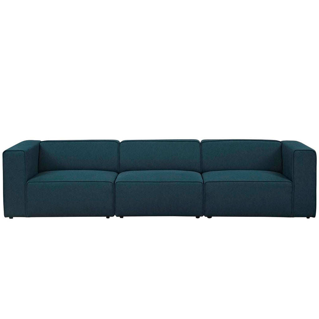 Mingle 3 Piece Upholstered Fabric Sectional Sofa Set by Modway