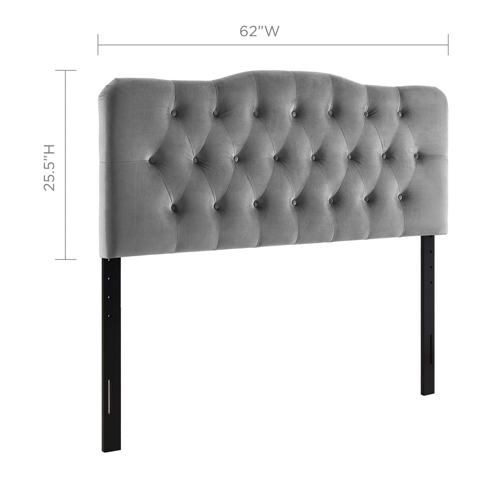 Annabel Diamond Tufted Performance Velvet Queen Headboard by Modway