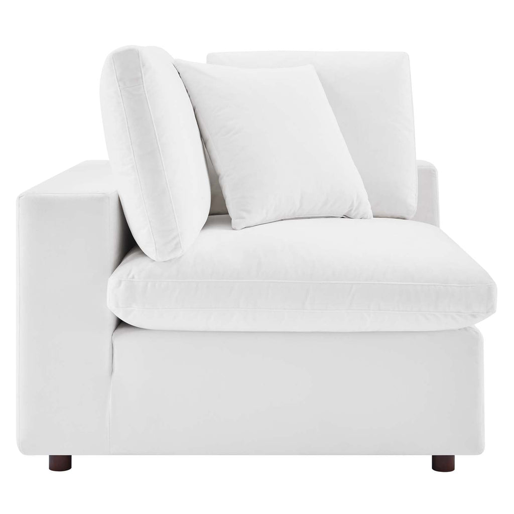 Commix 6-Piece Down Filled Overstuffed Performance Velvet Sectional Sofa by Modway