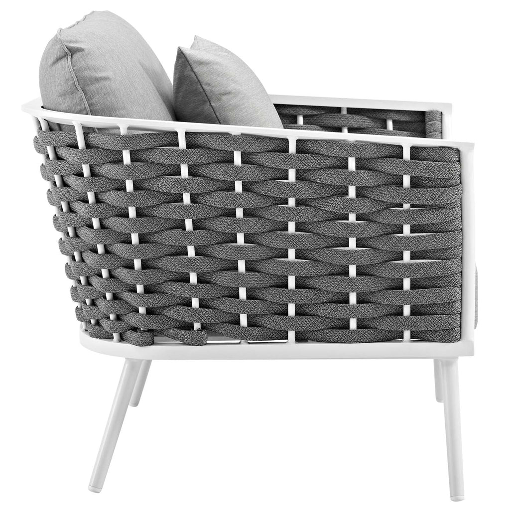 Stance Outdoor Patio Aluminum Armchair Set of 2 by Modway