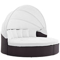 Convene Outdoor Patio Wicker Rattan Canopy Sectional Daybed by Modway