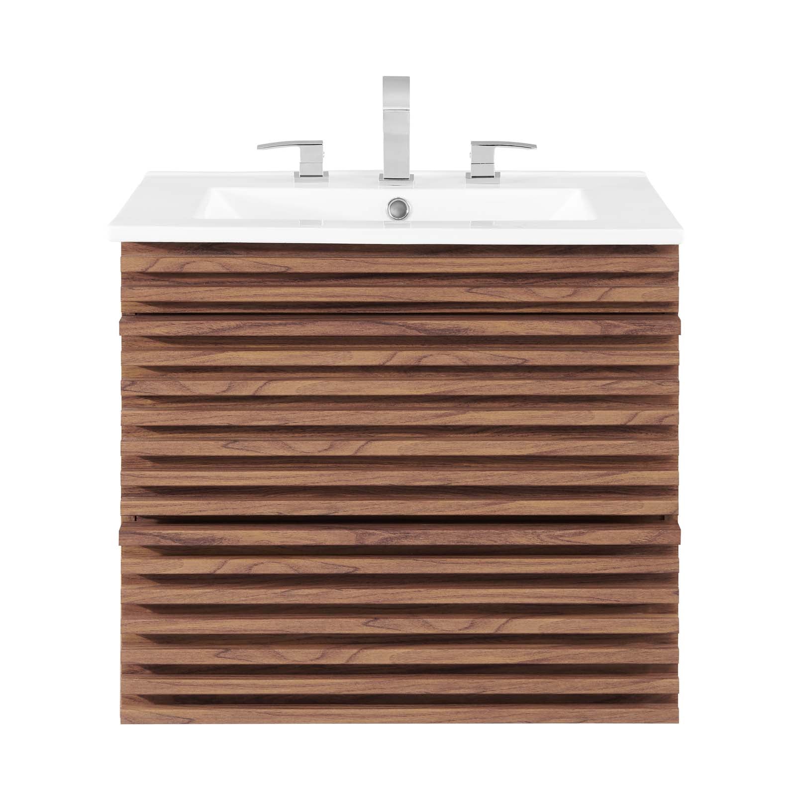Render 24" Wall-Mount Bathroom Vanity by Modway