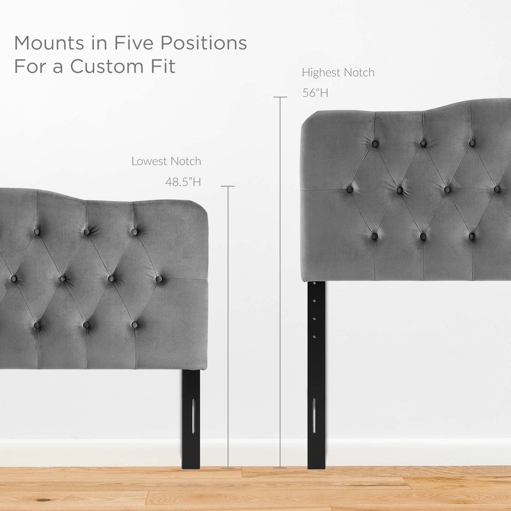 Annabel Diamond Tufted Performance Velvet King Headboard by Modway