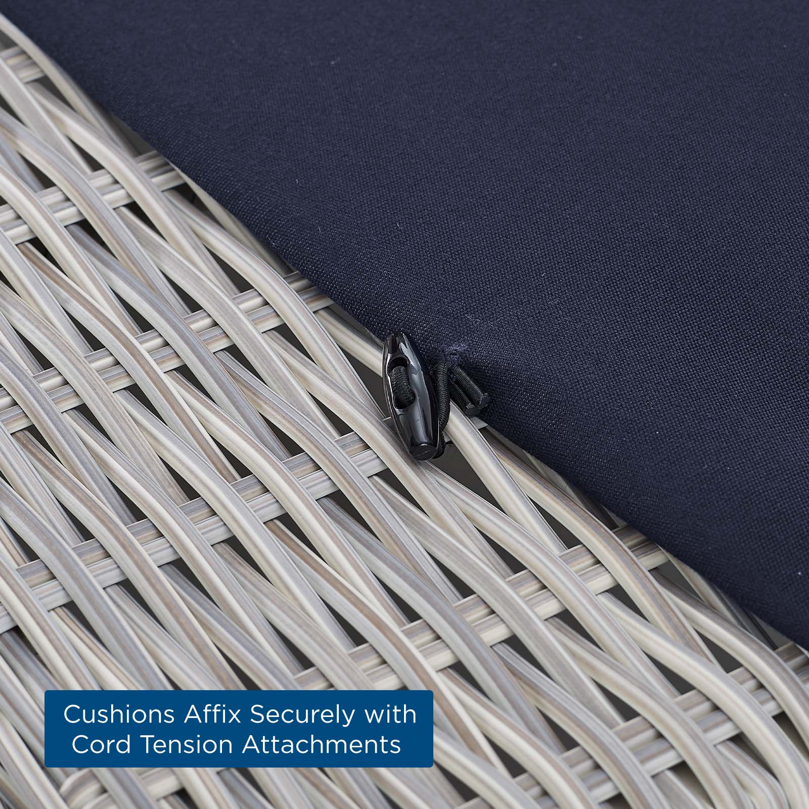 Conway Sunbrella¨ Outdoor Patio Wicker Rattan Ottoman by Modway