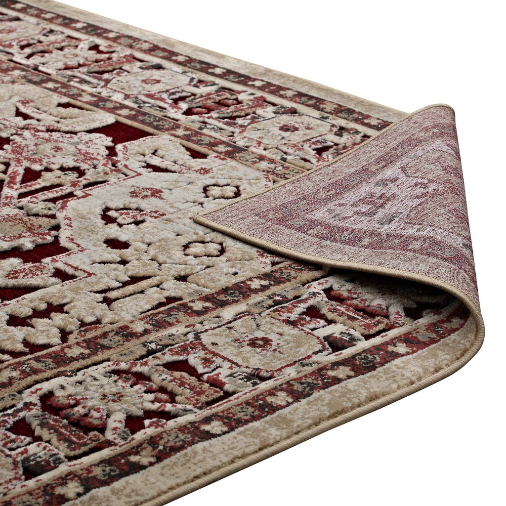 Grania Ornate Vintage Floral Turkish 5x8 Area Rug by Modway