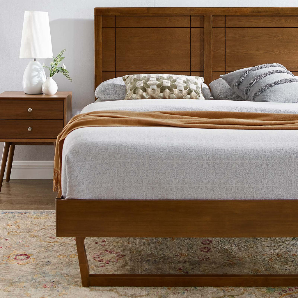 Marlee Wood King Platform Bed With Angular Frame by Modway
