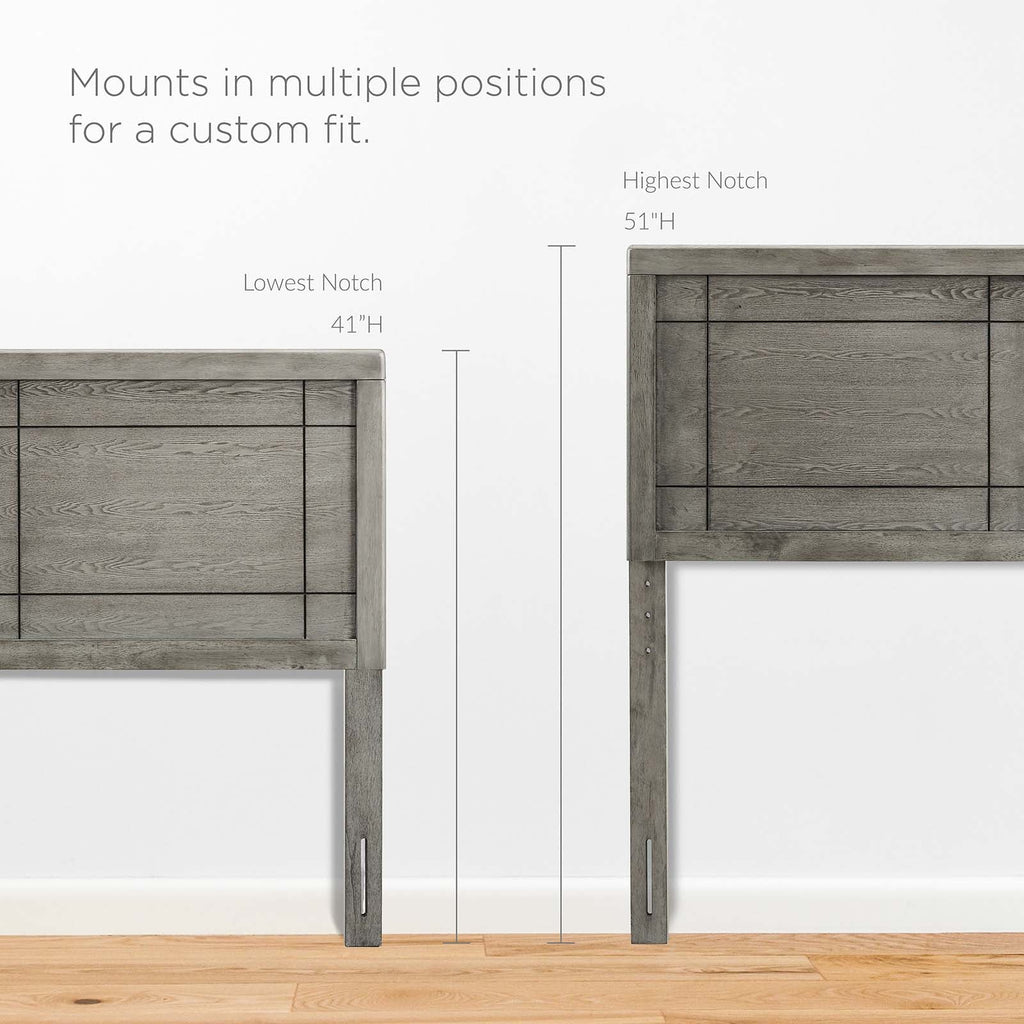 Marlee Wood Twin Platform Bed With Angular Frame by Modway