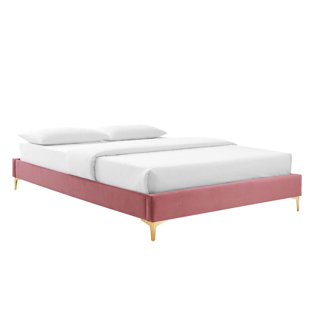 Elise Performance Velvet King Platform Bed by Modway