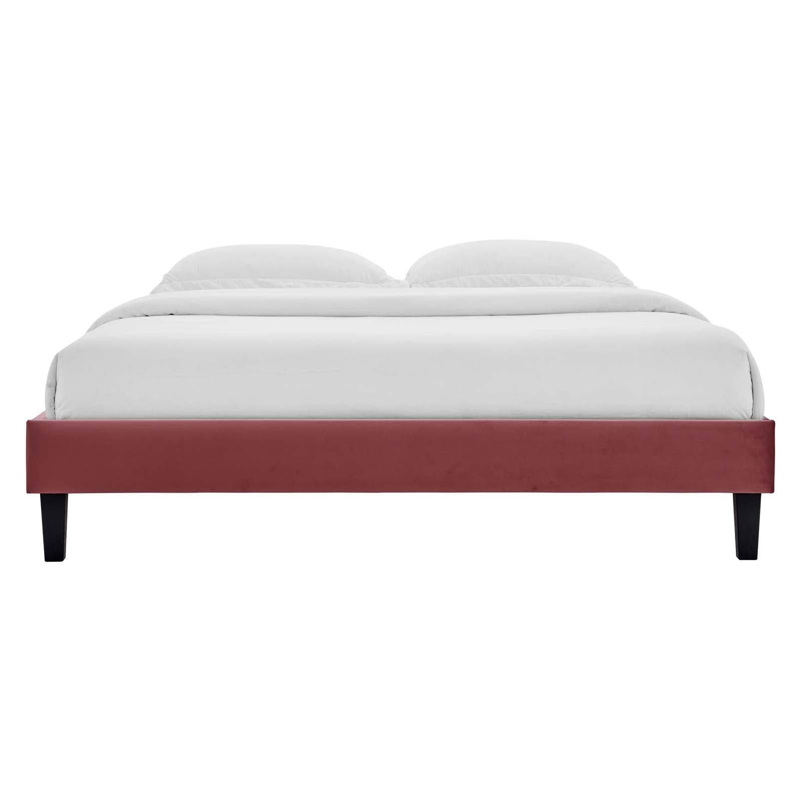 Reign Performance Velvet King Platform Bed Frame by Modway
