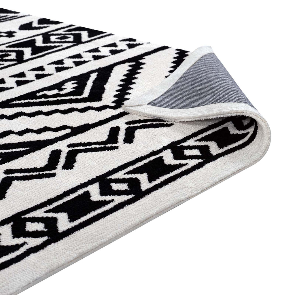 Haku Geometric Moroccan Tribal 8x10 Area Rug by Modway