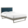 Willow Wood Queen Platform Bed With Angular Frame by Modway