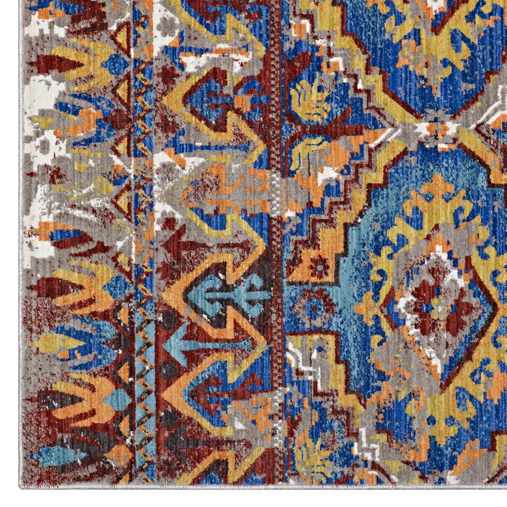Centehua Distressed Southwestern Aztec 4x6 Area Rug by Modway