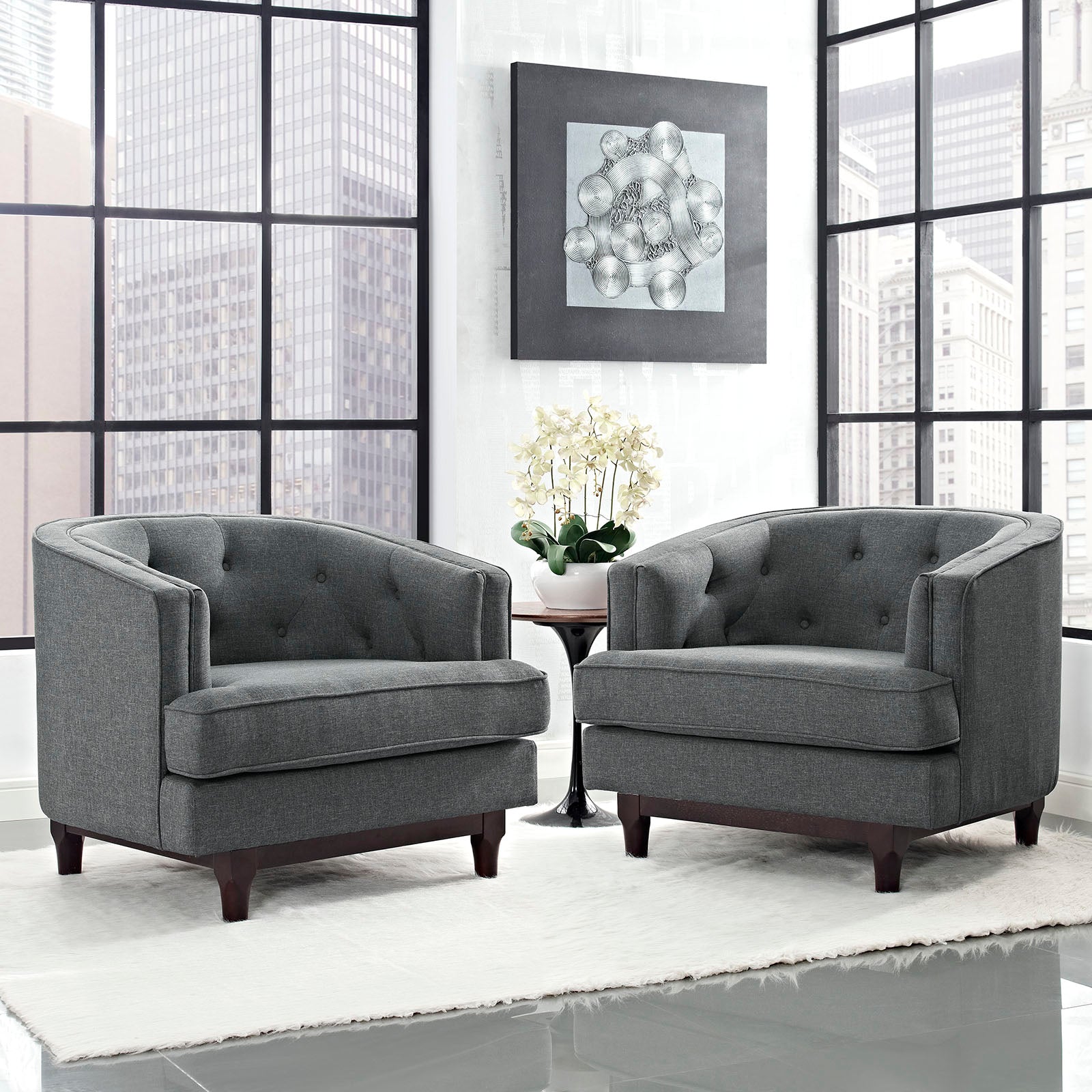 Coast Armchairs Set of 2 by Modway