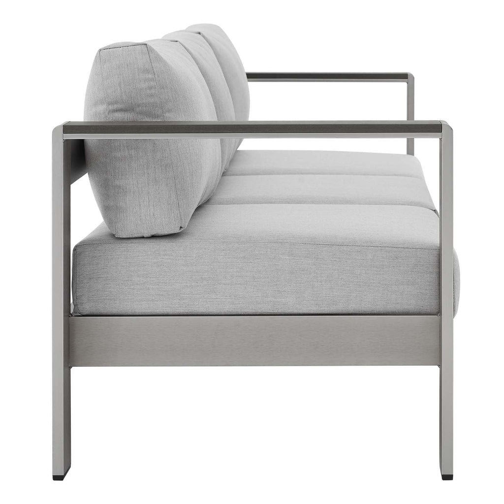 Shore 4 Piece Sunbrella¨ Fabric Outdoor Patio Aluminum Set by Modway