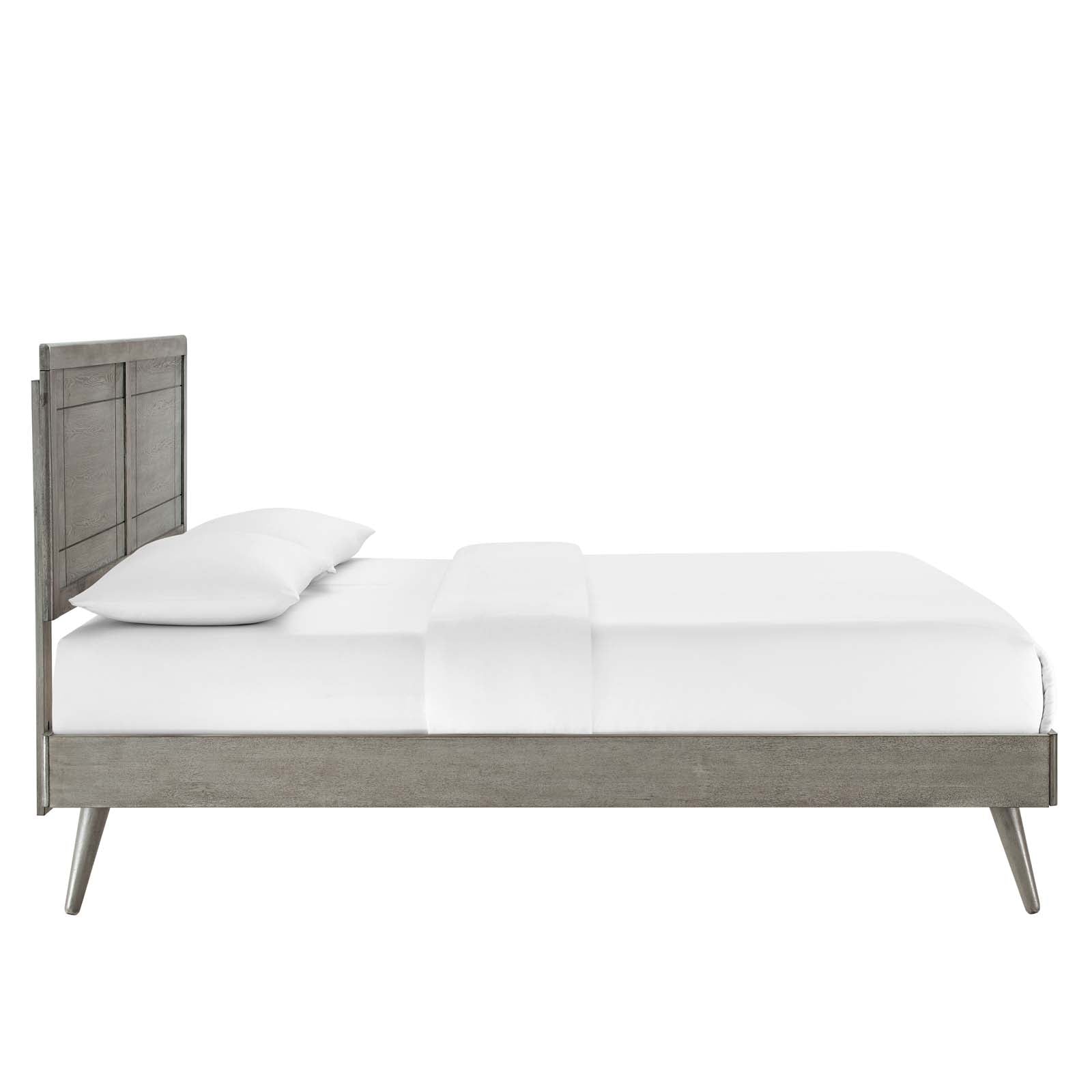 Marlee Wood Full Platform Bed With Splayed Legs by Modway