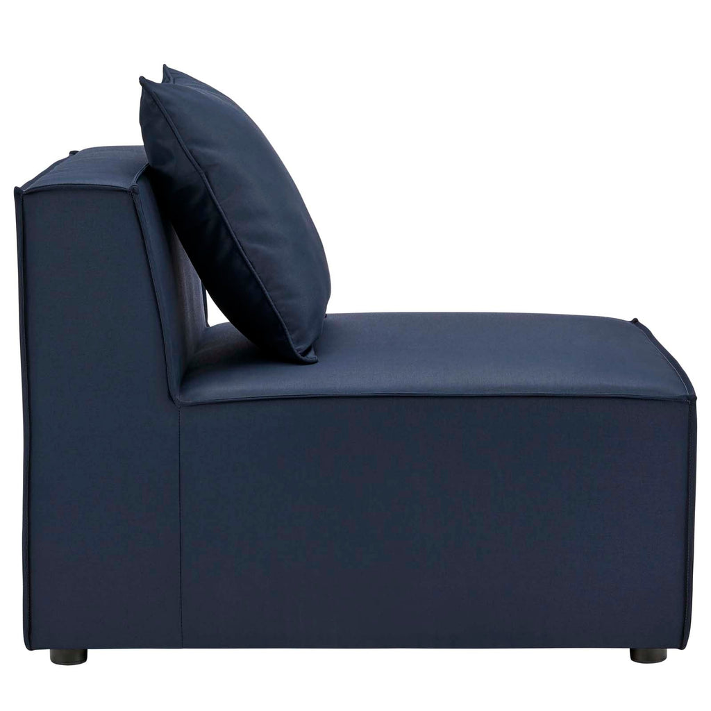 Saybrook Outdoor Patio Upholstered Sectional Sofa Armless Chair by Modway