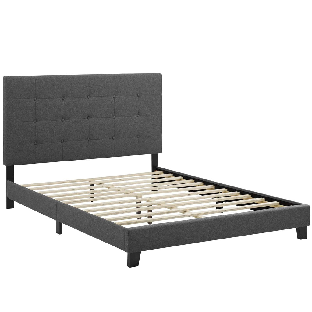 Melanie Tufted Button Upholstered Fabric Full Platform Bed by Modway
