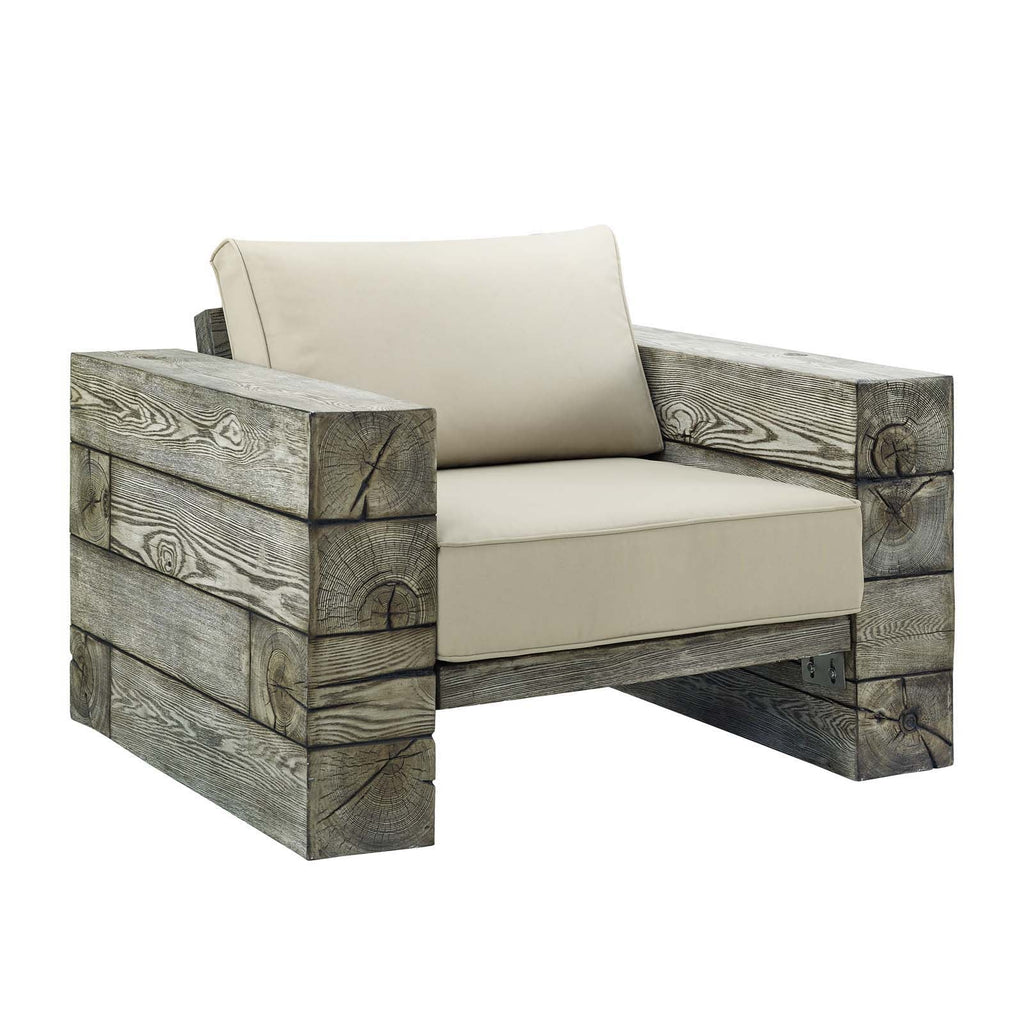 Manteo Rustic Coastal Outdoor Patio Sunbrella¨ 3 Piece Set