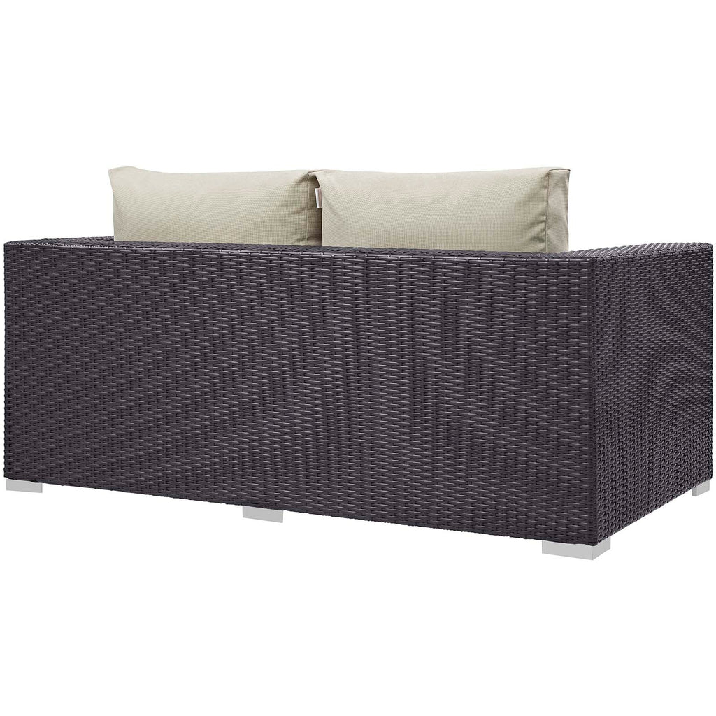 Convene 4 Piece Set Outdoor Patio with Fire Pit by Modway