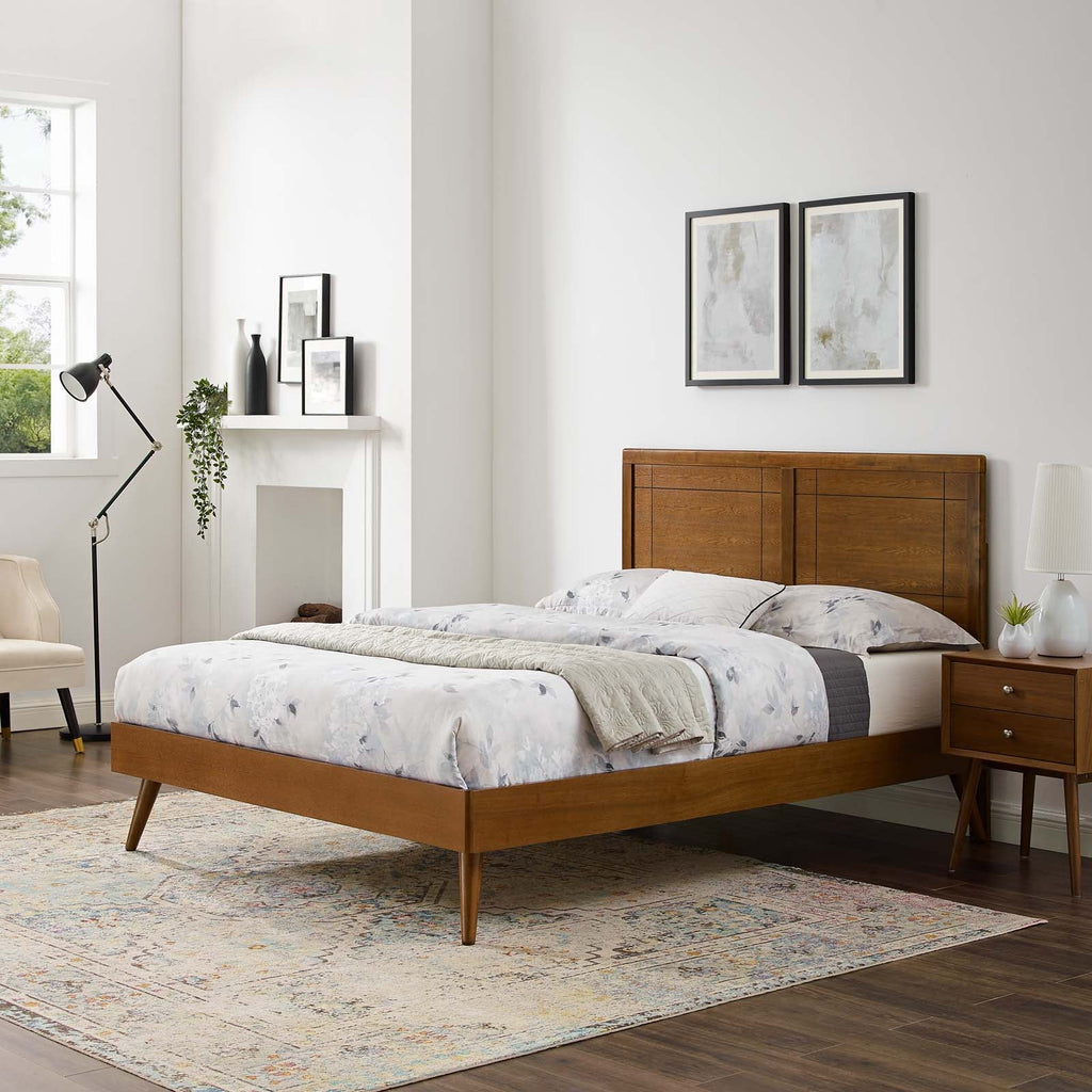 Marlee Wood Twin Platform Bed With Splayed Legs by Modway
