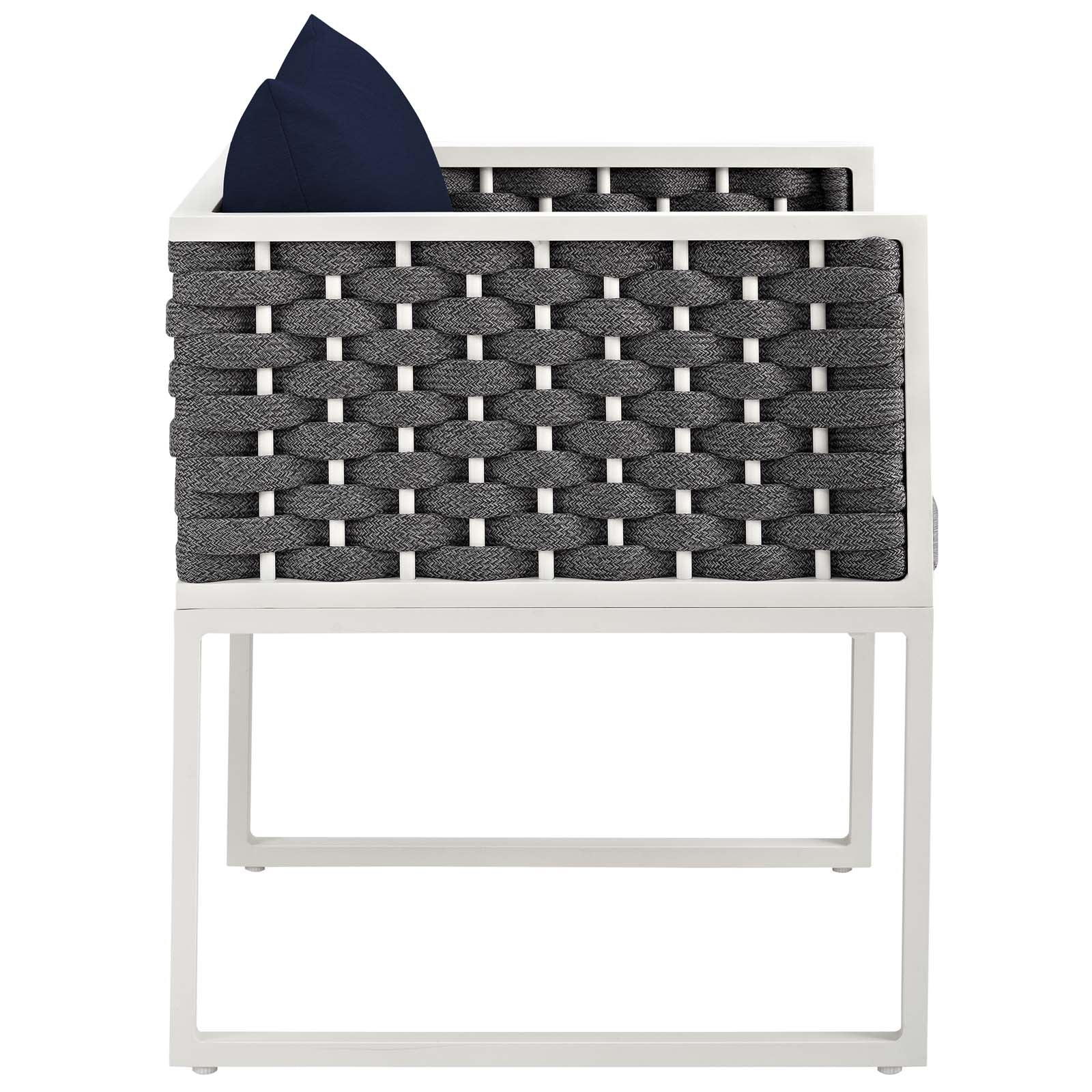 Stance 7 Piece Outdoor Patio Aluminum Dining Set by Modway