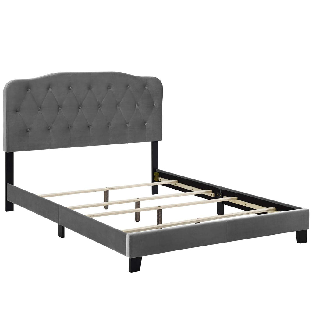 Amelia Performance Velvet Queen Bed by Modway