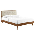 Bridgette Wood Queen Platform Bed With Splayed Legs by Modway