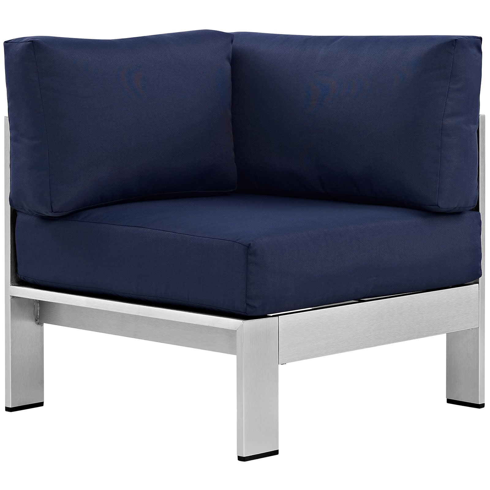 Shore Outdoor Patio Aluminum Corner Sofa by Modway