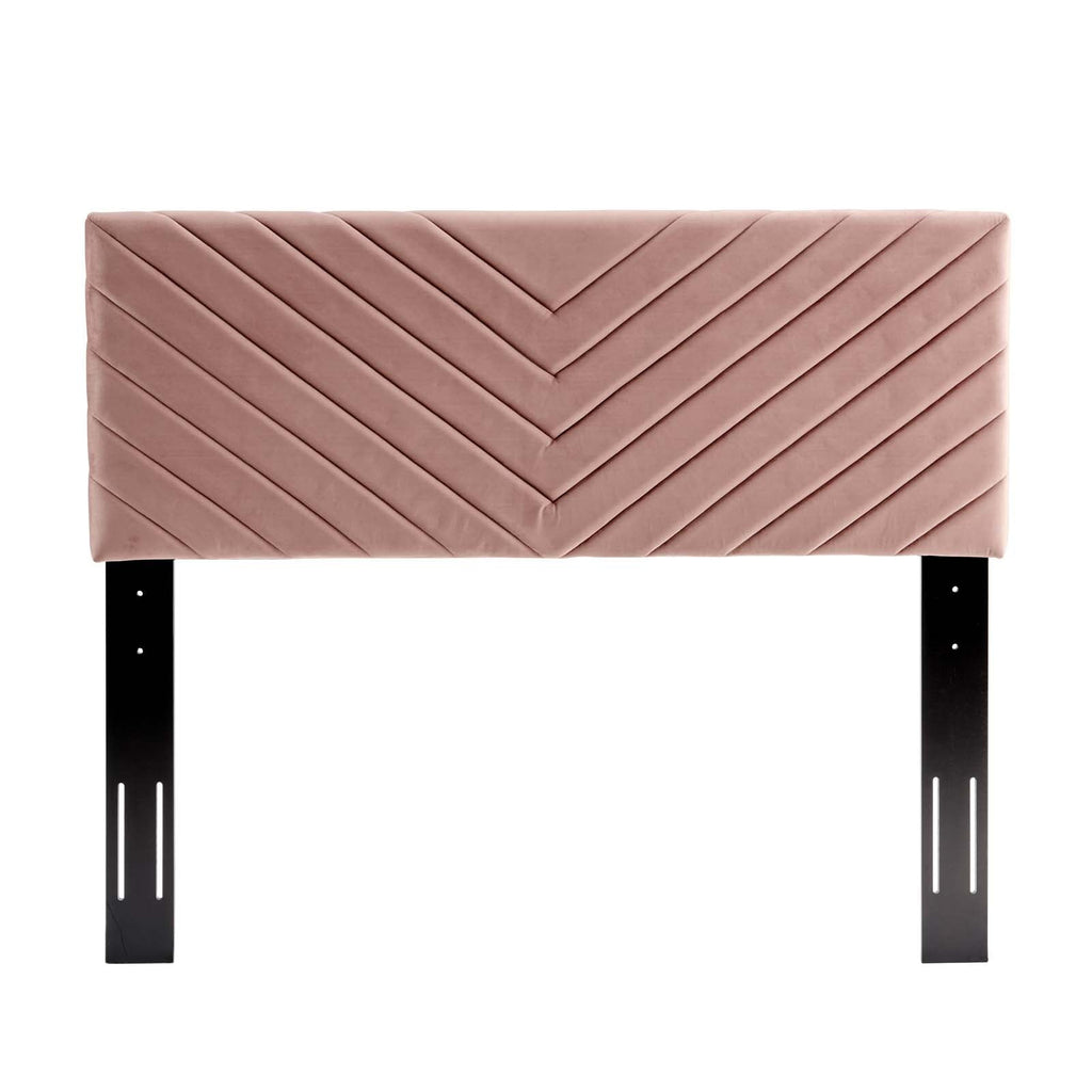 Alyson Angular Channel Tufted Performance Velvet Full / Queen Headboard by Modway