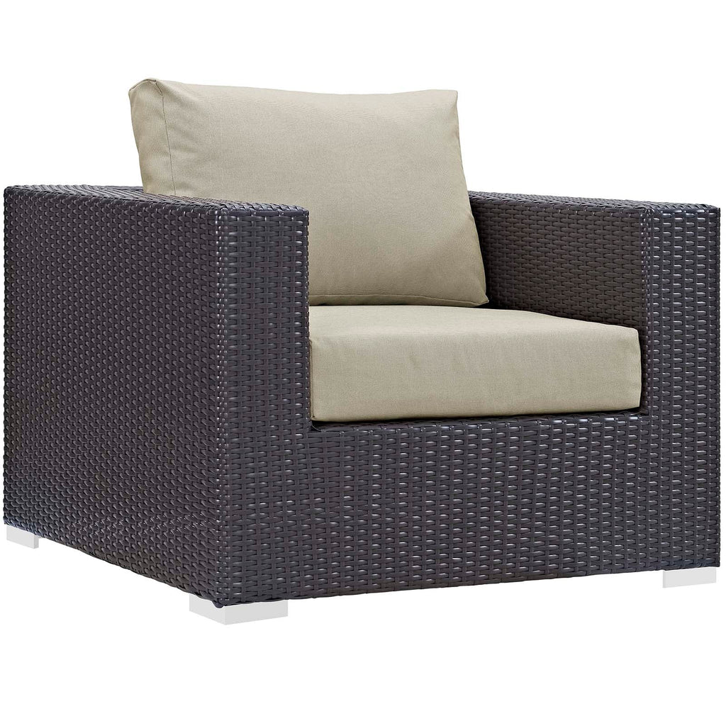 Convene 4 Piece Set Outdoor Patio with Fire Pit by Modway