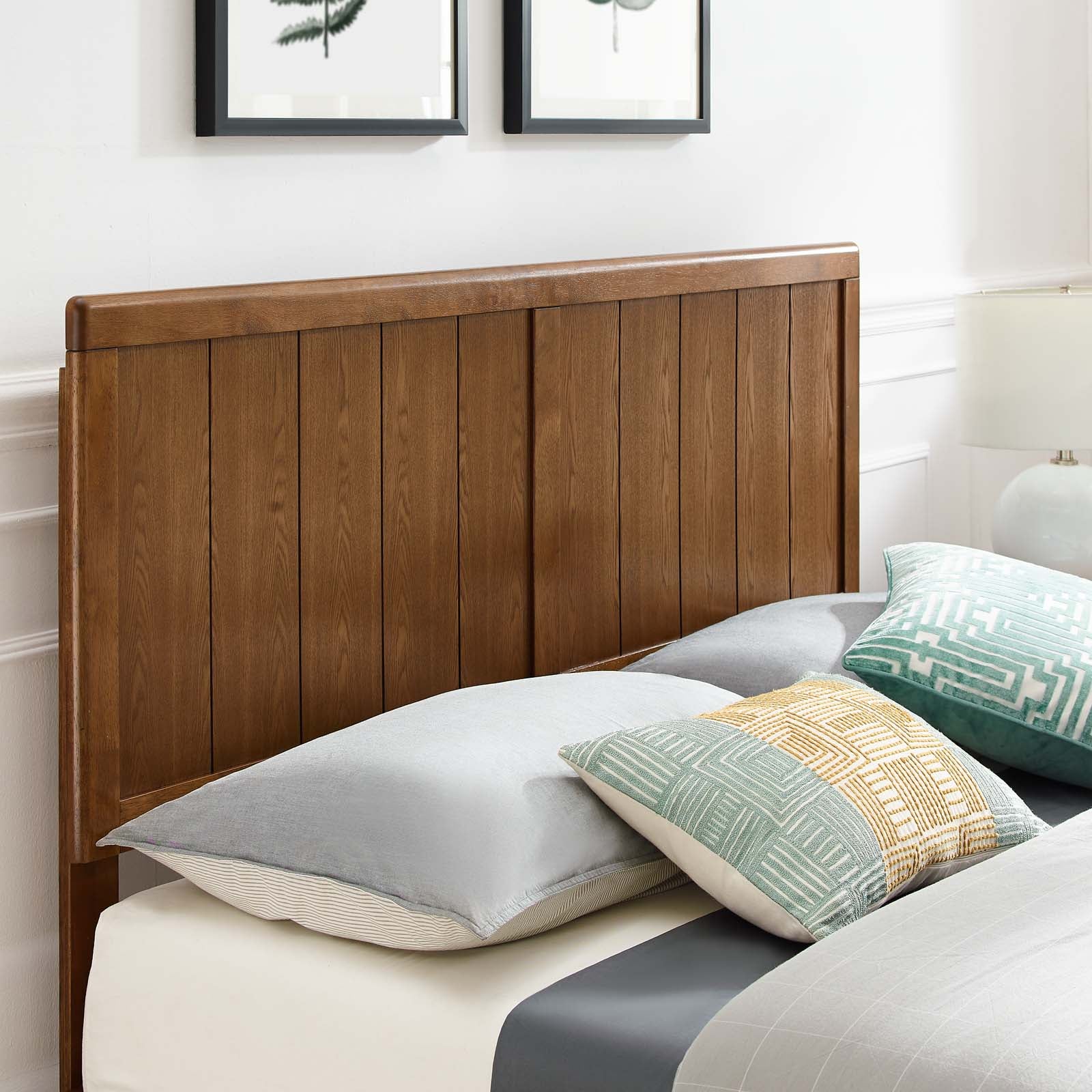 Alana Wood Full Platform Bed With Angular Frame by Modway