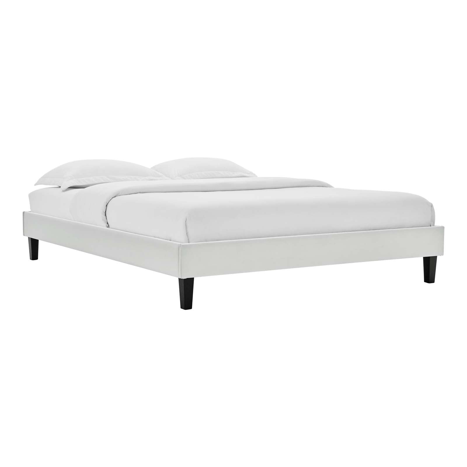 Reign Performance Velvet Twin Platform Bed Frame by Modway